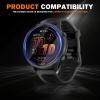 8 Packs Compatible for Garmin Forerunner 570 47mm Screen Protector,Advanced Soft TPU (Non-tempered Glass) High Definition Scratch Resistance without Bubbles view 2