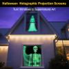 100 Inch Holographic Rear Projection Screen - Portable Foldable Double-Sided Anti-Wrinkle Projector Screen for Halloween, Christmas, Movie Nights & Holiday Parties | Indoor Hologram Video Projection view 4