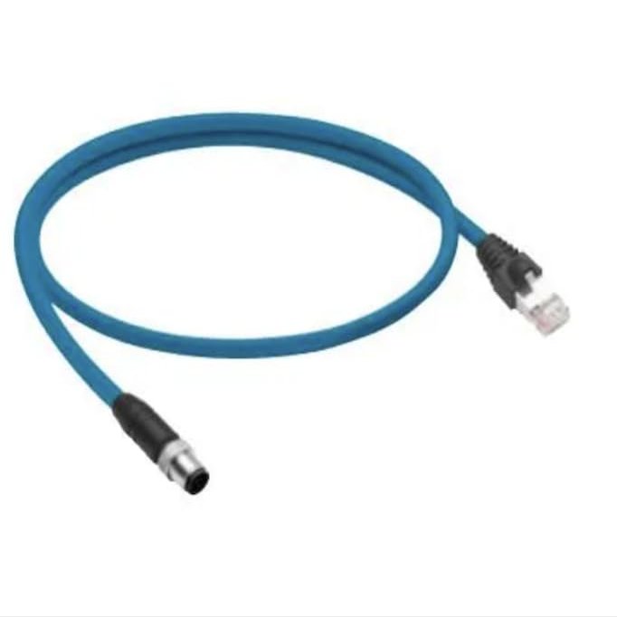 0985 YM57530 103/5M, Ethernet Cables/Networking Cables EtherNet/IP, Double-Ended Cord Set, M12 Male to RJ45 Male, 4-pin, D-Coding, 24 AWG TPE Cable, Stranded/Shielded