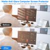 2 Pack 22 Inch 1920x1080P Anti Glare Computer Screen Cover, Eye Protection Anti Scratch Matte Anti Glare Film for All 22'' with 16:9 Aspect Ratio Computer Monitor view 3