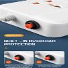 2M Power Cordboard with 4 Universal Sockets, 5 USB Ports, 1 Tpey-C Port LED Indicator, Power Overload Protection, 110v-250v view 2