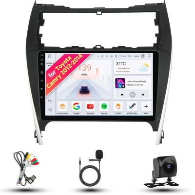 Radio for Toyota Camry 2012 2013 2014 Android 13 10.1" IPS Touch Screen, Car Stereo with CarPlay & Android Auto, GPS Navigation DSP SWC 5G WiFi Camera 4CORE 2+64GB