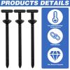 150Pcs Nylon Universal Cable Tie Buckle, Zipper Clips Heavy Duty Plastic Plastic T Zip Ties Self-Locking Holder for Car Daily Repair Quick Fixing Multipurpose view 3