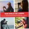 SHOWERORO DSLR Rain Cover for Digital Cameras Waterproof Camera Rain Shield Dust Protection Raincoat Sleeve Protector for Outdoor Photography view 3