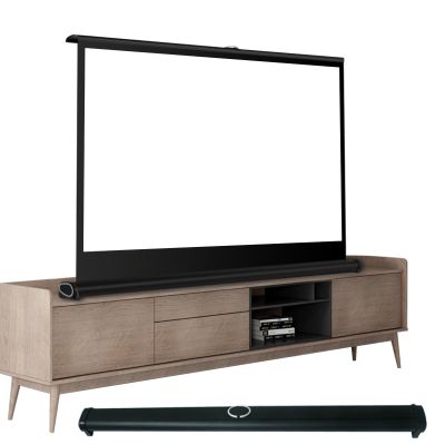 30 Inch,40 Inch, 50 Inch Projector Screen, Floor Projector Screen, Roll Down Movie Screen, 16:9 4K Portable Screen for Projector for Indoor Outdoor Home Hotel School Office(4:3,30")