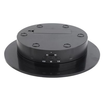 360 Degree Electric Rotating Turntable Display Stand Speed Adjustable for Video Photography Props ABS Material 200x200x40mm (ABS)