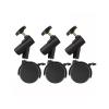 3Pcs Set Flexible Swivel Casters Wheels with 16mm Diameter Mounting Holes for Photography Light Stand Tripod Wheels Premium ABS Material Smooth 360 Rotation Lockable System view 4