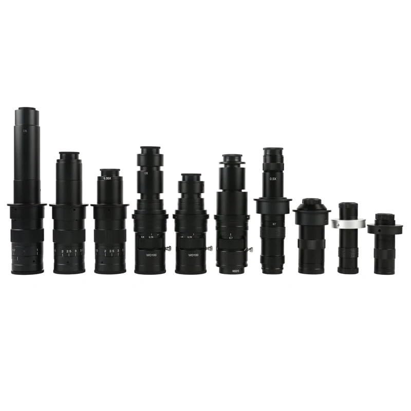 1pc 100X 130X 180X 200X 300X 500X Adjustable Continuous Zoom C Mount Optical Lens for Industry Video Microscope Camera(360X)