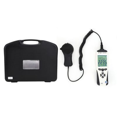 LCD Digital Light Meter Luxmeter Illuminometer Photometer Portable for Photography Studio ABS Black