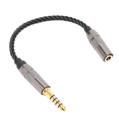 lvifloae Headphone Adapter Cable, Metal goldplated, 4.4 mm Balanced Male to 3.5 mm Stereo Female Adapter Cable for Connecting 3.5 mm Cables to Balanced 4.4 mm Player Devices.