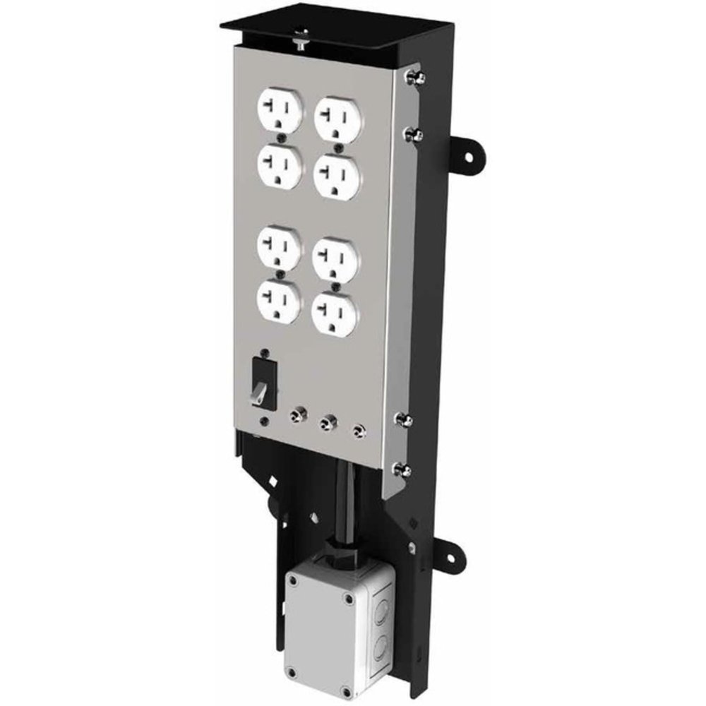 Peerless - KOF-Opt-Electrical - Power Distribution Unit for Peerless-AV KOF555-1/2/3 Outdoor Digital Menu Boards - 8 x