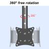 FENOKD TV Stand TV Double TV Ceiling Mount, Tilt Swivel Telescopic Bracket Fits Most 12-32 Inch TVs, Holds 2 Back to Back TVs, Max 100x100mm, view 4