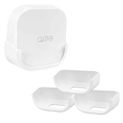 Huafly 3Pcs Screwless Wall Mount Bracket for eero 7 WiFi, VHB Stick On Holder, Strong Adhesive Holder, No Tools No Drilling No Hole-White (eero 7 Mount,3Pcs)