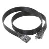 bodateng HD Audio/USB2.0 9pin Header Computer Motherboard Front Extension Cable Male to Female Connection Flat Cable(HDAudio,0.5m) view 1