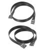 bodateng HD Audio/USB2.0 9pin Header Computer Motherboard Front Extension Cable Male to Female Connection Flat Cable(HDAudio,0.5m) view 2