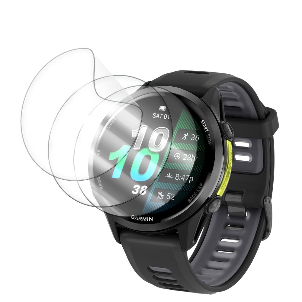 3-Pack Screen Protector Intended for Garmin Forerunner 970 Cover, Ultra-Thin Clear TPU Film, Anti-Scratch, Bubble-Free