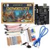 Arduino IDE Compatible STEM Learning Kit - Adventure Kit: Cogsworth City  Complete Beginner Coding and Electronics Course  Includes Hero R3 Board, LEDs, Sensors, Breadboard, and Components view 1