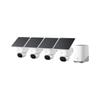eufy Security SoloCam E42 4-Cam Kit (HomeBase S380), 4K Security Camera Wireless Outdoor, Solar Powered, AI Motion Tracking, Strobe Light, Pan & Tilt, Facial Recognition, Local Storage Up to 16 TB view 1