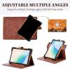 Case for Weelikeit P26w Tablet Case 360 Degree Rotation Multi-Viewing Angels PU Leather Stand Folio Cover Brown view 2