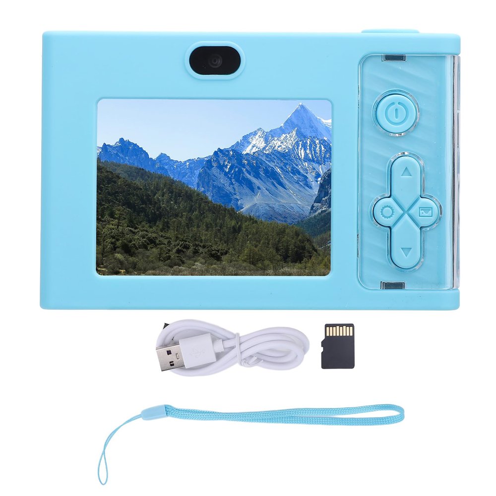 1080P 48MP Digital Camera with 8X Zoom, 2.4 Inch Screen, Fill Light, Anti Shake Portable Compact Camera Ideal for Daily Travel and Student Photography (32GB)