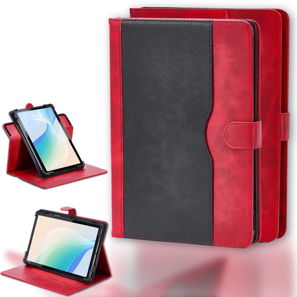 Case for Viwoods AiPaper 10.65-Inch eReader Case 360 Degree Rotation Multi-Viewing Angels PU Leather Stand Folio Cover Red