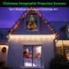 5ft x 9ft Holographic Rear Projection Screen, Portable Anti Crease Double Sided Window Projector Screen Hollusion Projection Material for Christmas Videos Hologram Film Night view 2