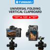 70mm Camera Quick Release Plate Fits Arca Swiss Standard Clamp Universal Metal Small QR Tripod Camera Body Mount Plate for DSLR Camera Tripod Ballhead (ZDB-001 L Shape) view 2