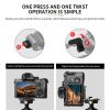 70mm Camera Quick Release Plate Fits Arca Swiss Standard Clamp Universal Metal Small QR Tripod Camera Body Mount Plate for DSLR Camera Tripod Ballhead (ZDB-001 L Shape) view 3