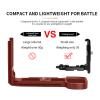 70mm Camera Quick Release Plate Fits Arca Swiss Standard Clamp Universal Metal Small QR Tripod Camera Body Mount Plate for DSLR Camera Tripod Ballhead (ZDB-001 L Shape) view 4
