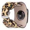 HARDISTON Cuff Watch Band Compatible with Apple 46mm for men & women, Handmade Genuine Leather, Compatible with iWatch Series 11 10 9 8 7 6 5 4 3 2 1 SE Ultra, Wristband, Large/Band-Leopard view 3