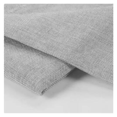 USMITING Speaker Grill Cloth Linen Fabric Protective Dustproof Mesh Cloth Stereo Fabric Replacement for Media Cabinet KTV Boxes(Light Grey)