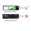 2 in 1 M.2 NGFF B-Key & mSATA SSD To SATA 3.0 Adapter Converter Case Enclosure view 2