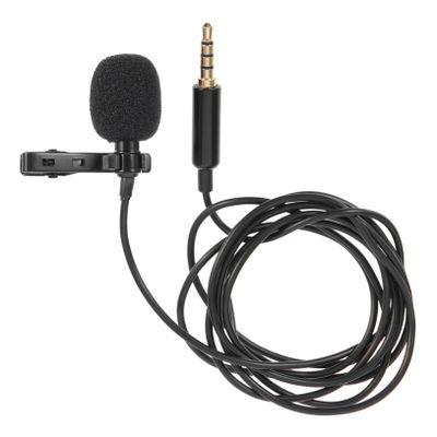 BIUDECO Lavalier Microphone Clip-On 3.5mm High Sensitivity Recording Mic for Interviews Meetings and Streaming Mini Condenser Microphone for Phones and Tablets