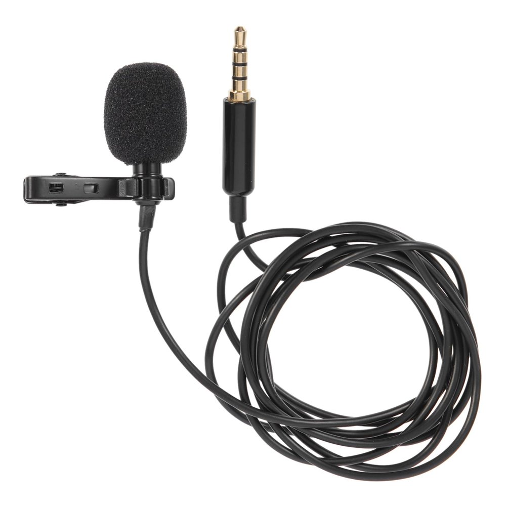 BIUDECO Lavalier Microphone Clip-On 3.5mm High Sensitivity Recording Mic for Interviews Meetings and Streaming Mini Condenser Microphone for Phones and Tablets