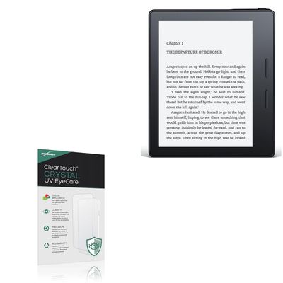 BoxWave Screen Protector Compatible with Amazon Kindle Oasis (1st Gen 2016) - ClearTouch Crystal Anti-UV EyeCare (2-Pack), Filters Out Harmful Blue Light Reduce Fatigue