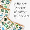 100Pcs Environmental Stickers for Water Bottle and Laptop - Earth Day Stickers Bulk - nvironmentalist Gifts - Environmental Party Supplies - Earth Day Decorations - Gifts for Women & Men view 2