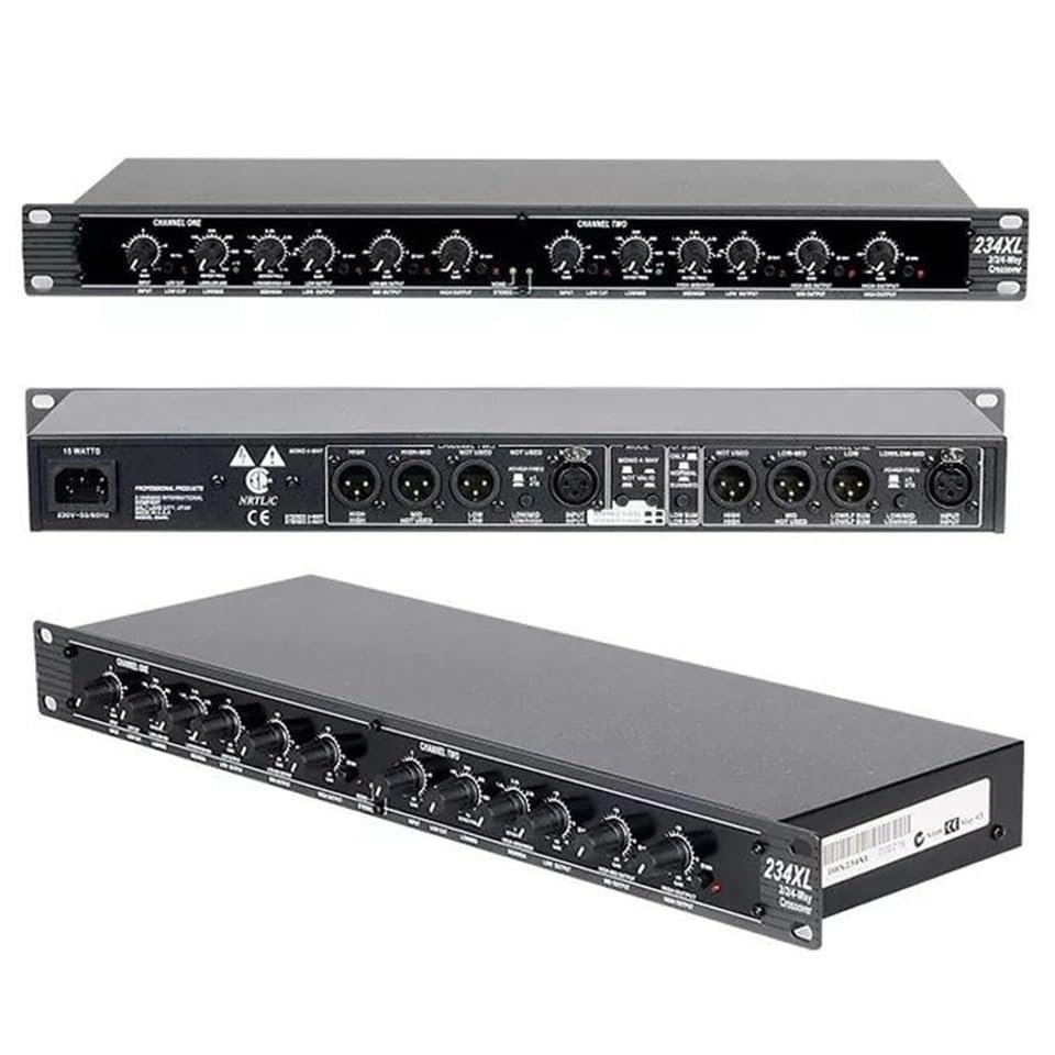 234XL 2-/3-/4-Way Electronic Audio Crossover Profession Stage Show Equipment