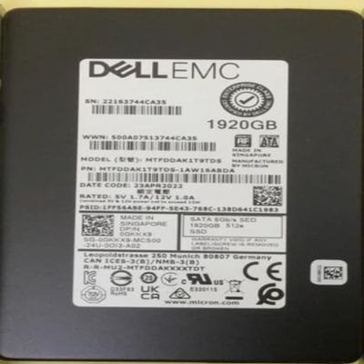 GKKX9 5300 PRO MTFDDAK1T9TDS-1AW16ABDA 1.92TB 6Gbps eTLC Read Intensive Enterprise SATA Solid State Drive SSD