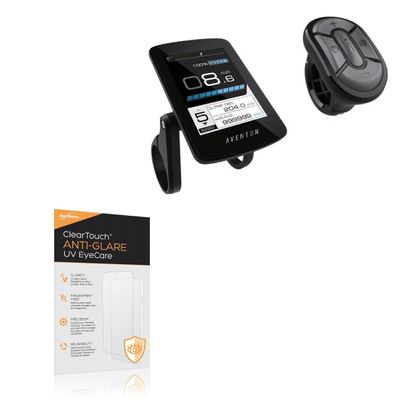 BoxWave Screen Protector Compatible with Aventon BC 280 Full Color Display - ClearTouch Anti-Glare Anti-UV EyeCare (2-Pack), Filters Out Harmful Blue Light Reduce Fatigue