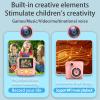 SENECESLI Kids Instant Print Camera Digital Printing Camera 48MP with Rotating 270 Lens 2.0 Inch Screen Inkless Thermal Printing for Boys Girls view 4