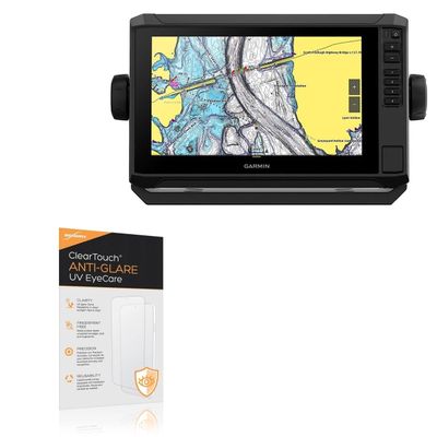 BoxWave Screen Protector Compatible with Garmin echoMAP UHD2 93sv - ClearTouch Anti-Glare Anti-UV EyeCare (2-Pack), Filters Out Harmful Blue Light Reduce Fatigue