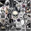 100Pcs Gothic Stickers for Adults, Goth Stickers for Laptop, for Water Bottle - Goth Gifts, Gothic Party Supplies - Death, Scary, Skull Decals - Gift for Women & Men view 1