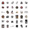 100Pcs Gothic Stickers for Adults, Goth Stickers for Laptop, for Water Bottle - Goth Gifts, Gothic Party Supplies - Death, Scary, Skull Decals - Gift for Women & Men view 3