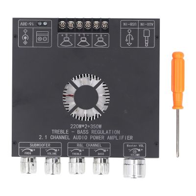 LiebeWH Bluetooth Power Amp Board 2.1 Channel Power Amplifier Module BT5.1 AUX U Disk USB Sound Card Inputs TPA3255 Amplifier Board