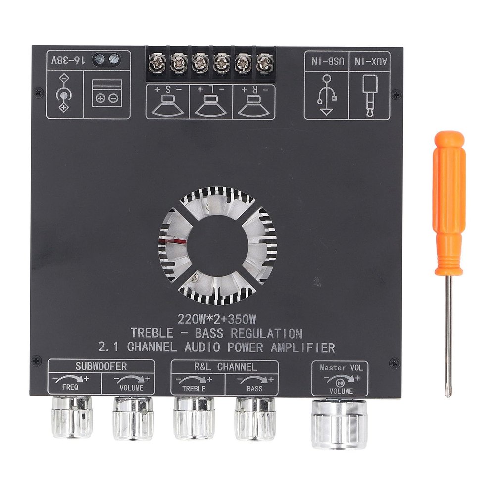 LiebeWH Bluetooth Power Amp Board 2.1 Channel Power Amplifier Module BT5.1 AUX U Disk USB Sound Card Inputs TPA3255 Amplifier Board