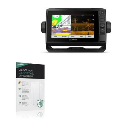 BoxWave Screen Protector Compatible With Garmin echoMAP UHD 73cv - ClearTouch Crystal Anti-UV EyeCare (2-Pack), Filters out Harmful Blue Light Reduce Fatigue