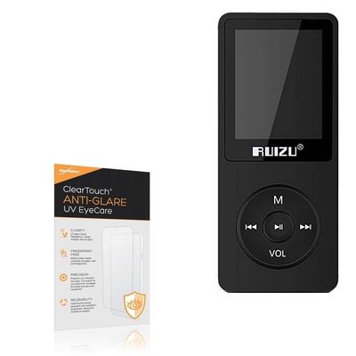 BoxWave Screen Protector Compatible With RUIZU X02 Bluetooth MP3 Player - ClearTouch Anti-Glare Anti-UV EyeCare (2-Pack), Filters out Harmful Blue Light Reduce Fatigue