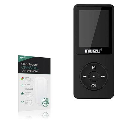 BoxWave Screen Protector Compatible with RUIZU X02 Bluetooth MP3 Player - ClearTouch Crystal Anti-UV EyeCare (2-Pack), Filters Out Harmful Blue Light Reduce Fatigue