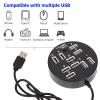 Yardenfun 10-Port USB Hub Adapter for Laptops USB 2.0 Splitter Extension Cable for Easy Data Transfer Compatible and Printers view 3