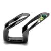 TK2768 - IP Light Black (IP Gun) Stainless Steel Ring with Top Grade Crystal in Multi Color, Size 10 view 4